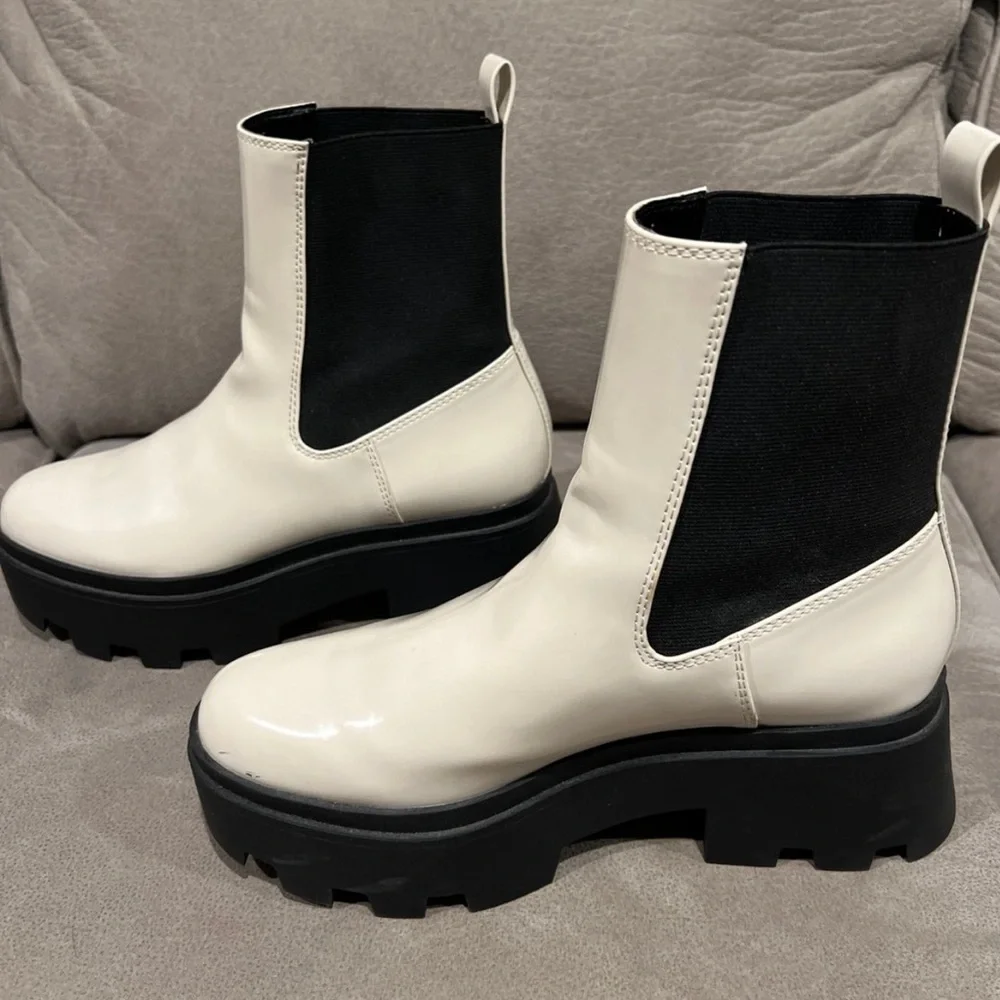 Women's size 8 open edit platform boots from Nordstrom - Picture 3 of 6